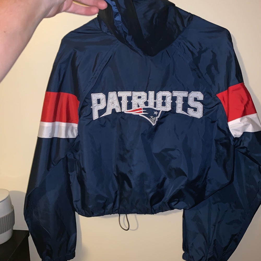Patriots cropped rain jacket